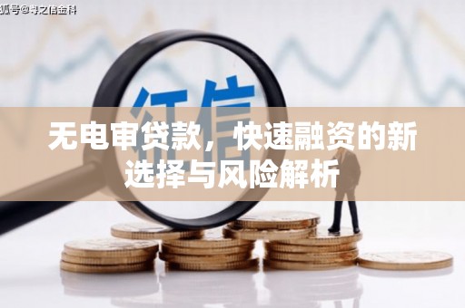 禹王台无电审贷款，快速融资的新选择与风险解析