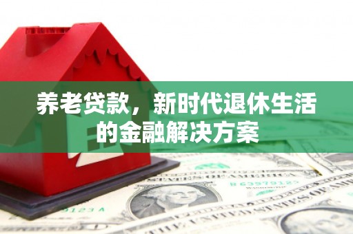 禹王台养老贷款，新时代退休生活的金融解决方案